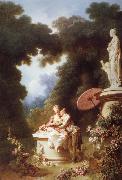 Jean-Honore Fragonard Love Letters oil on canvas